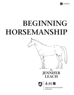 Beginning Horsemanship book cover