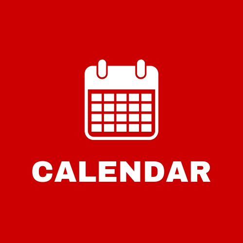 Red clickable square that says calendar