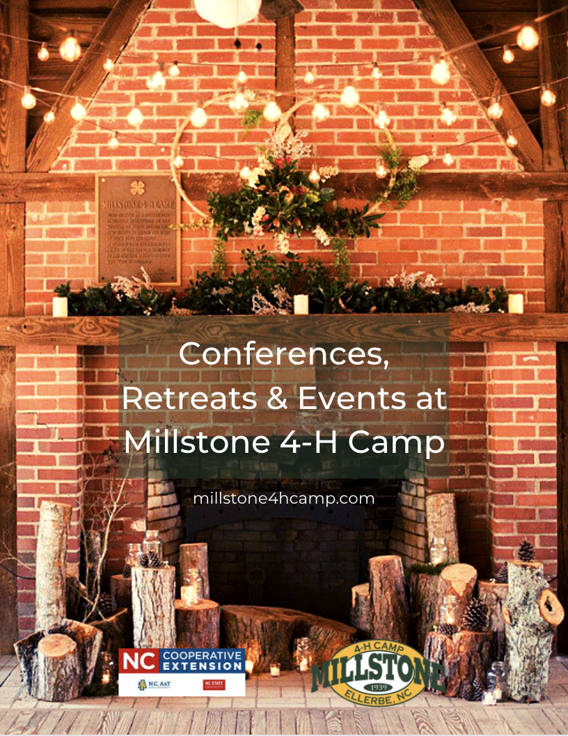 Brick Fireplace at Millstone 4-H Camp